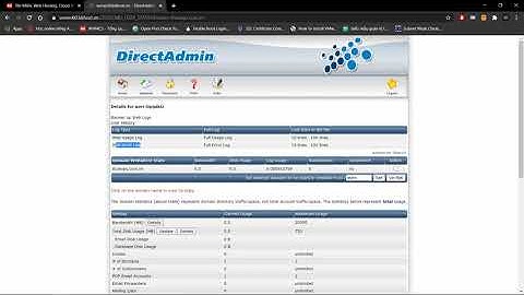 Hướng dẫn kiểm tra log lỗi truy cập website trong directadmin