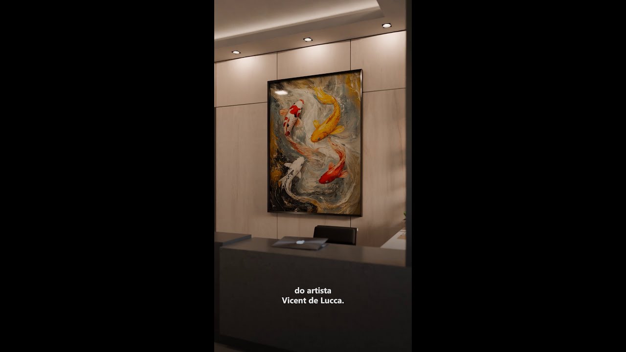 Vídeo de Quadro Carpas em Harmonia