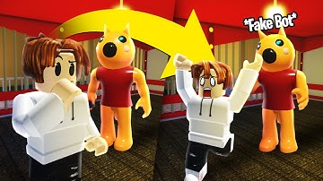 FOXY FAKE BOT TROLLING in PIGGY! (Roblox)