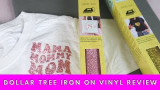 Cricut Dollar Tree Iron On Vinyl Review | Crafters Square Dollar Tree Iron On Vinyl