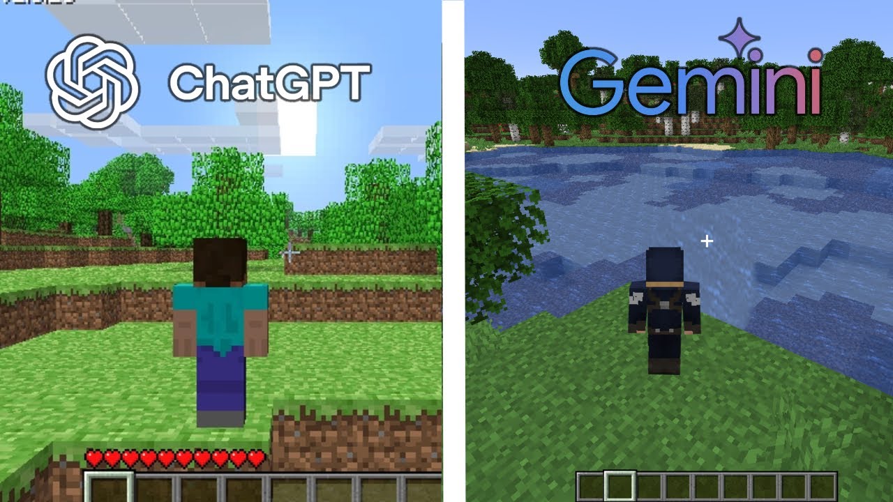 ChatGPT Vs Gemini Make Minecraft From Scratch