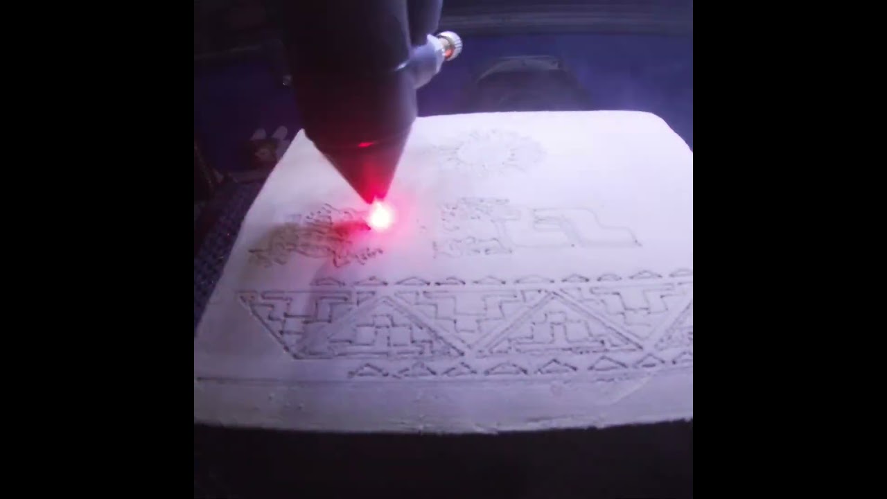 a little laser cut on clay