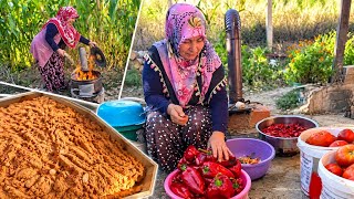 Kütahya Si̇mav Köyümüz Ebemi̇n Tari̇fi̇ Yöresel Ekşi̇ Maya Un Tarhana Pi̇şi̇rgi̇si̇ Kabuklu Soğan Karişim