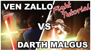 Darth Malgus vs. Ven Zallow | Old Republic | Lightsaber Duel Tutorial