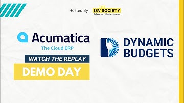 Acumatica Demo Day - Dynamic Budgets