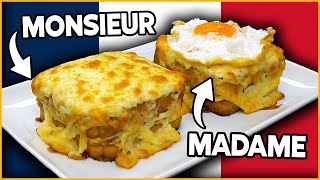 The authentic recipe for CROQUE MONSIEUR (and madame), a sandwich with LOTS of CHEESE