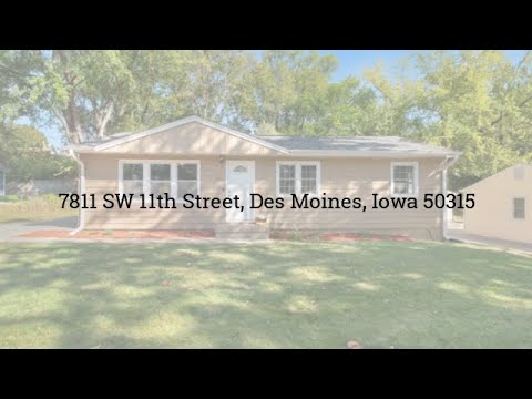7811 SW 11th Street, Des Moines, IA home video tour