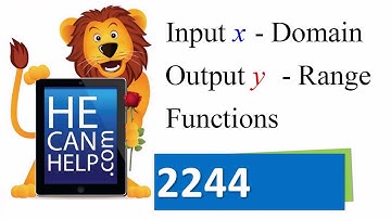 2244 {HECANHELP.COM USA} Input Domain Output Range Included/Excluded