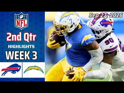 Bills vs Chargers Full Highlights 2nd Qtr | Sep 27 | 2026 NFL season week 3