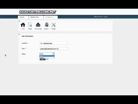 Kickstarterclone.net Administrator Trailer