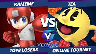 【スマブラSP】VOYAGE Losers Top8 - R2G|かめめ(ロックマン) Vs. SG8|てぃー(パックマン) SSBU Online Tourney