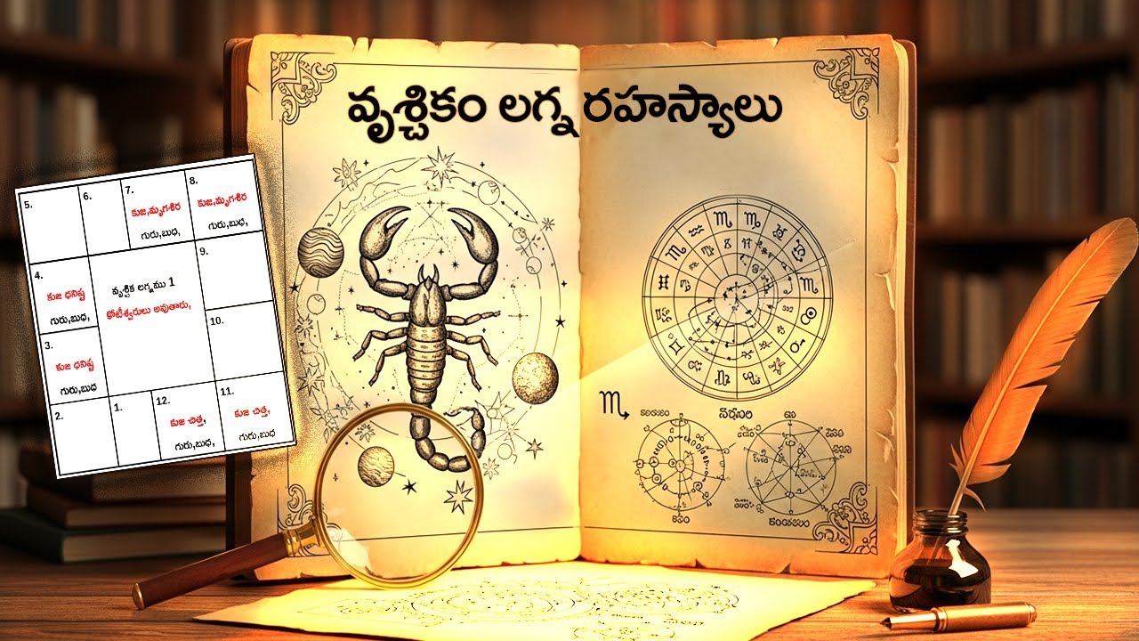 వృశ్చికం లగ్న రహస్యాలు || vruschikam lagna rahasyaalu || learn astrology telugu #horoscope #astro