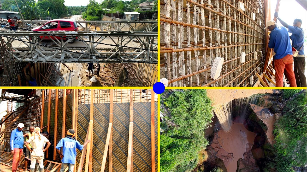 💯% TRAVAUX : CONSTRUCTION DU NOUVEAU PONT MOLENDE PAR L'OVD SUR LA RIVIÈRE BINZA | AV GÉNÉRAL BASUKI