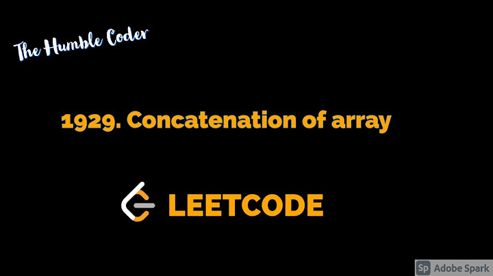 Concatenation of array 1929 | Leetcode Easy