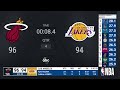 Heat @ Lakers | NBA on ABC Live Scoreboard