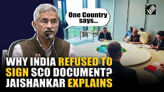 “One Country says…” EAM Jaishankar explains reason behind India not signing SCO document in China