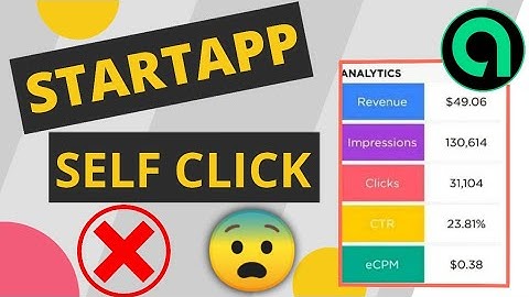 StartApp Self Click 😱 StartApp Self Click Possible or Not !?