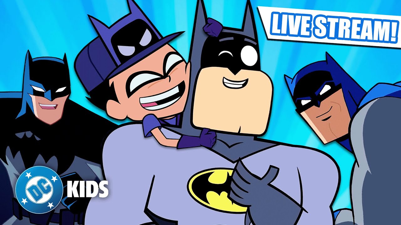 🔴 LIVE! Batman Cartoon Extravaganza! | Justice League, Teen Titans Go! & More | @dckids