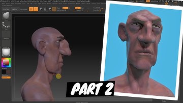 Zbrush Speed sculpt : Stylized cold dude Part 2 + Keyshot render