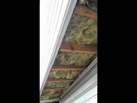 Before: Cantilevers with Fiberglass Batting Insulation