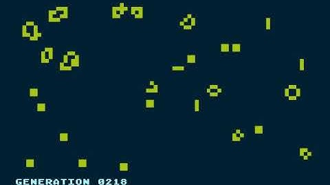 Atari 400/800/XL/XE "Game of Life" version 6, 78 x 46 cells (May 12, 2020)