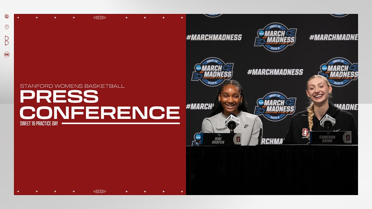 Stanford Women's Basketball Sweet 16 Practice Day Press Conference YouTube