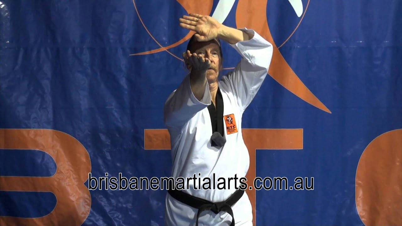 Basics Swallow Neck Strike in Front Stance Brisbane Taekwondo