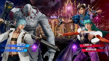 Nemesis and Dante vs Chun Li and Morrigan - MARVEL VS. CAPCOM: INFINITE