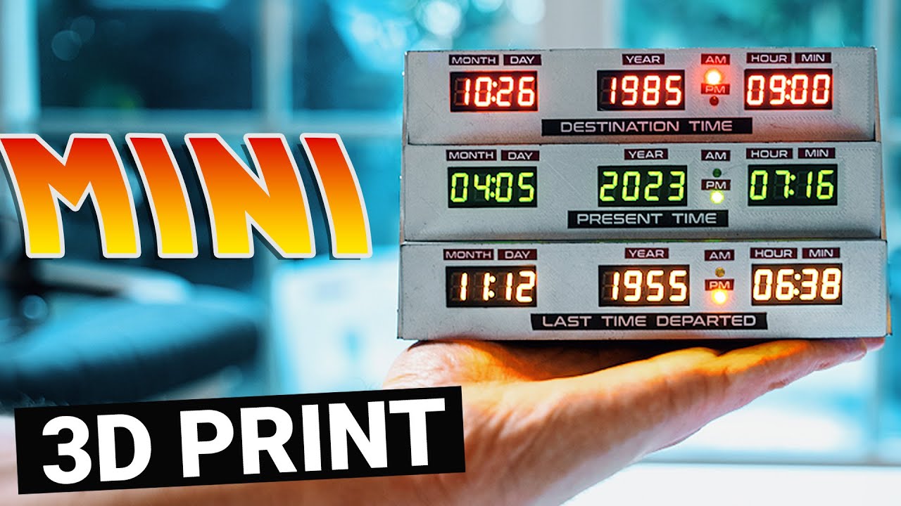 MINI Horloge retour vers le futur - TUTO [ENG SUB] - YouTube