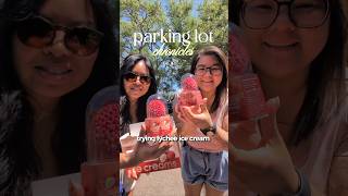 parking lot eats - lychee ice cream #icecream #fruiticecream #viralicecream #viralfoods