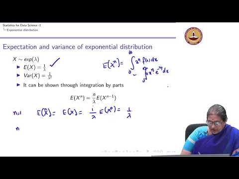 Continuous random variable - Exponential distribution