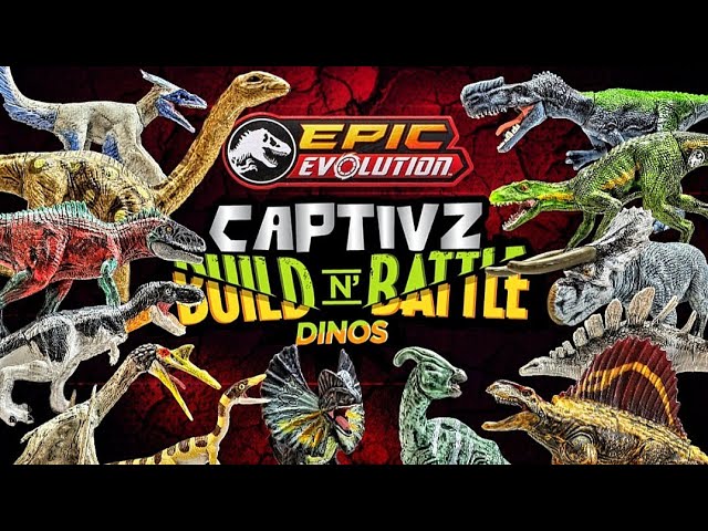 2024 Jurassic World Epic Evolution Captivz Build N Battle Dinos