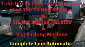 Take Out Machine for Nissei ASB Machines and Labling Machine and Bottle Bagging Machine