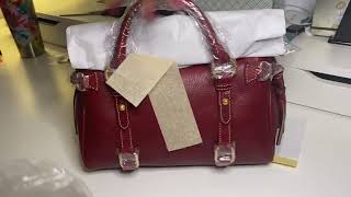 Dooney and Bourke unboxing.  Bordeaux Mini Satchel.  Should I keep it? #unboxing #satchel