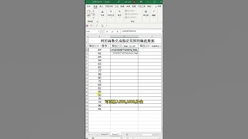 Randbetween函数生成指定数据范围的随机数字，整数，一位小数，两位小数，多位都可以完成 #office #official #excel #shorts #randbetween