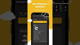Get Germany's Weather Updates Instantly with German Weather Simplified Android App! #weather screenshot 2