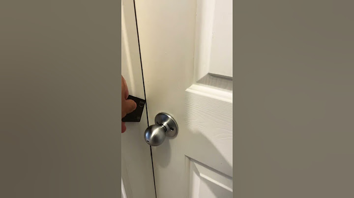 How to Open a locked door
