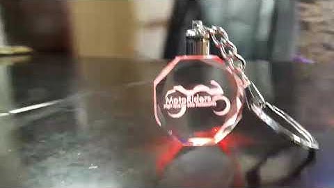 #Bike Crystal Keychains with Led Lights
