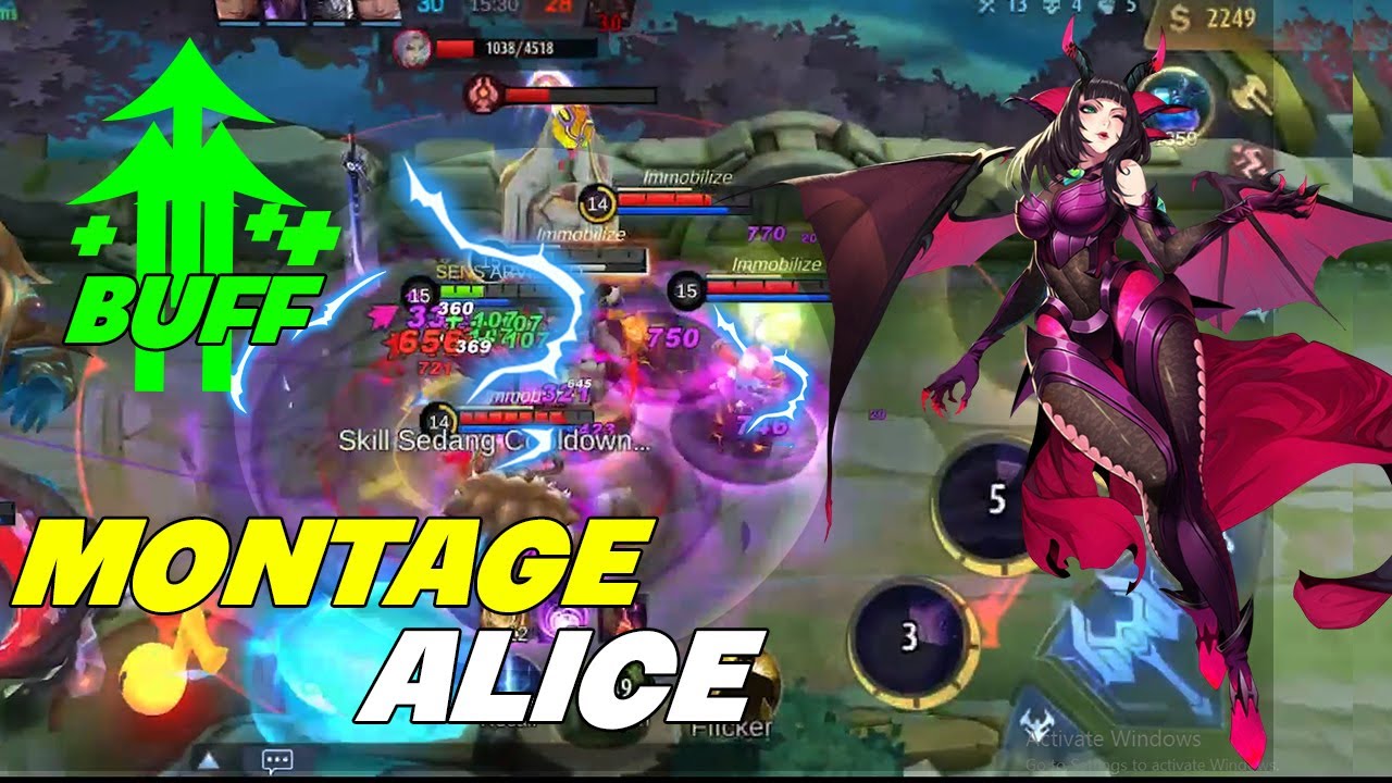 BEST MOMENT GLOBAL ALICE  | ALICE MONTAGE  | Mobile Legends