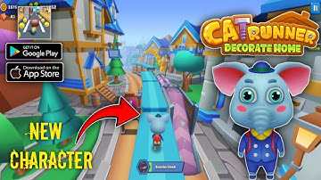 Cat Runner: Decorate Home || New Character - Gameplay Part 4 - (Android,iOS) 