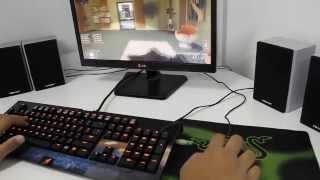 test my new keyboard razer - تجربه كيبورد ريزر