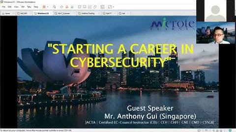 Free Webinar - Starting your career in Cyber security  by Anthony Gui