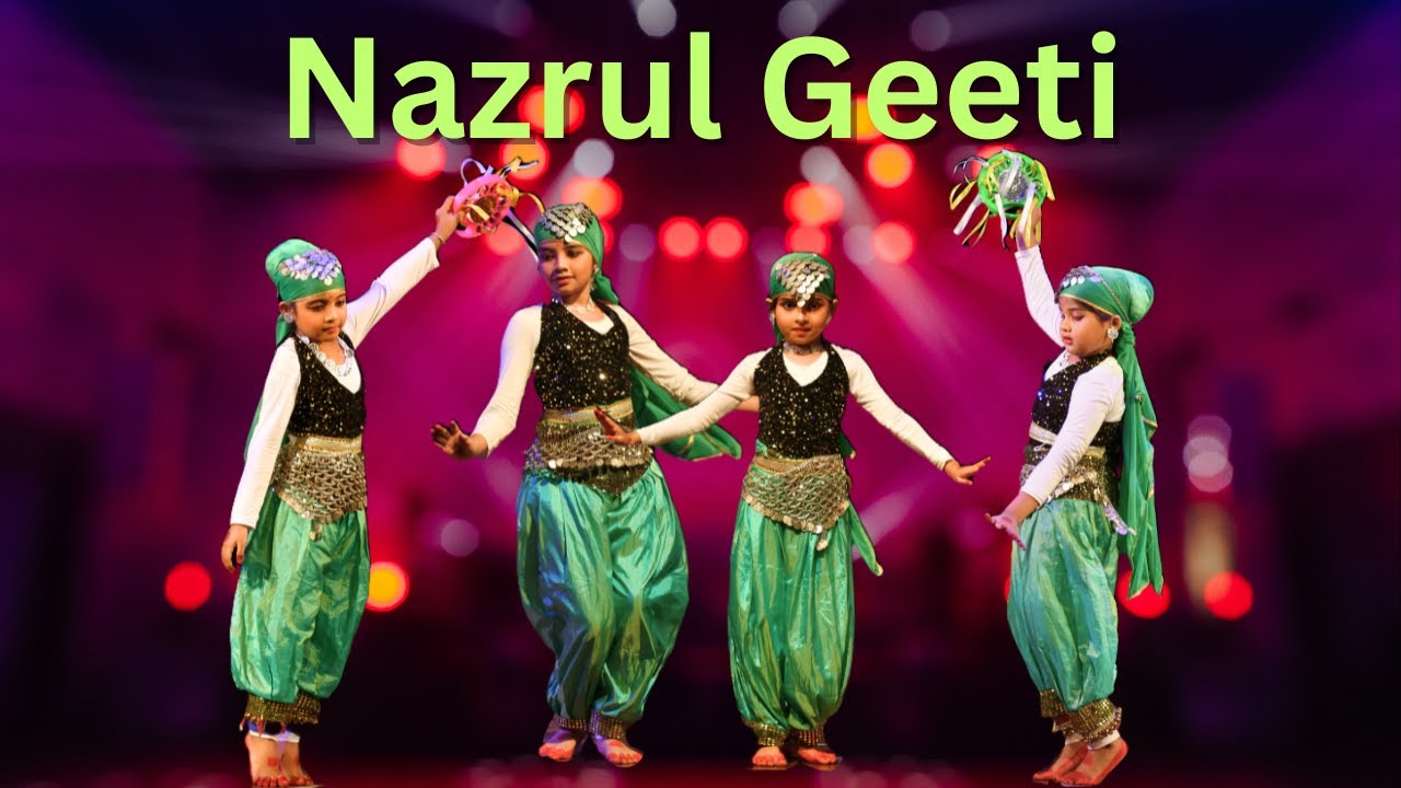 শুকনো পাতার নূপুর পায়ে | Shukno Patar Nupur Paye | Nazrul Geeti | Kids Dance | Rhythmic Official