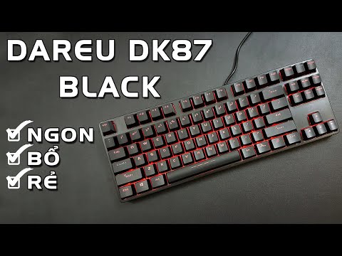 Bàn phím cơ Dare-U DK87, Blue Switch "D", Led Red, TKL 87 Phím