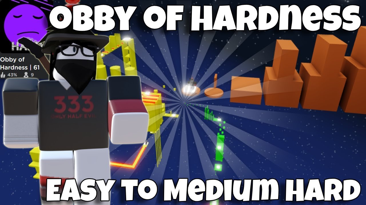 Roblox Obby Of Hardness Gameplay Easy To Medium Hard Youtube - roblox super fun and easy obby episode 2