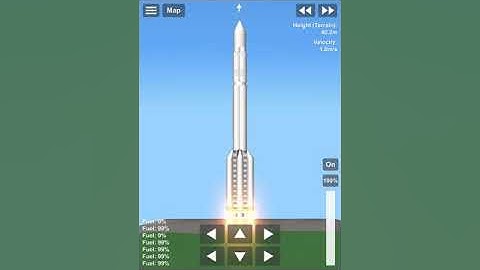 Spaceflight Simulator - My Big Proton M Rocket Design with Detailed Satelite iOS