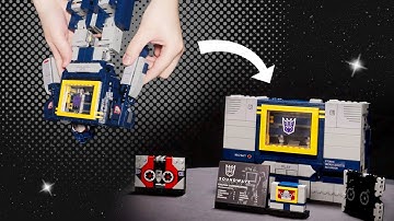 How to convert your LEGO® Transformers Soundwave from (ro)bot to boombox