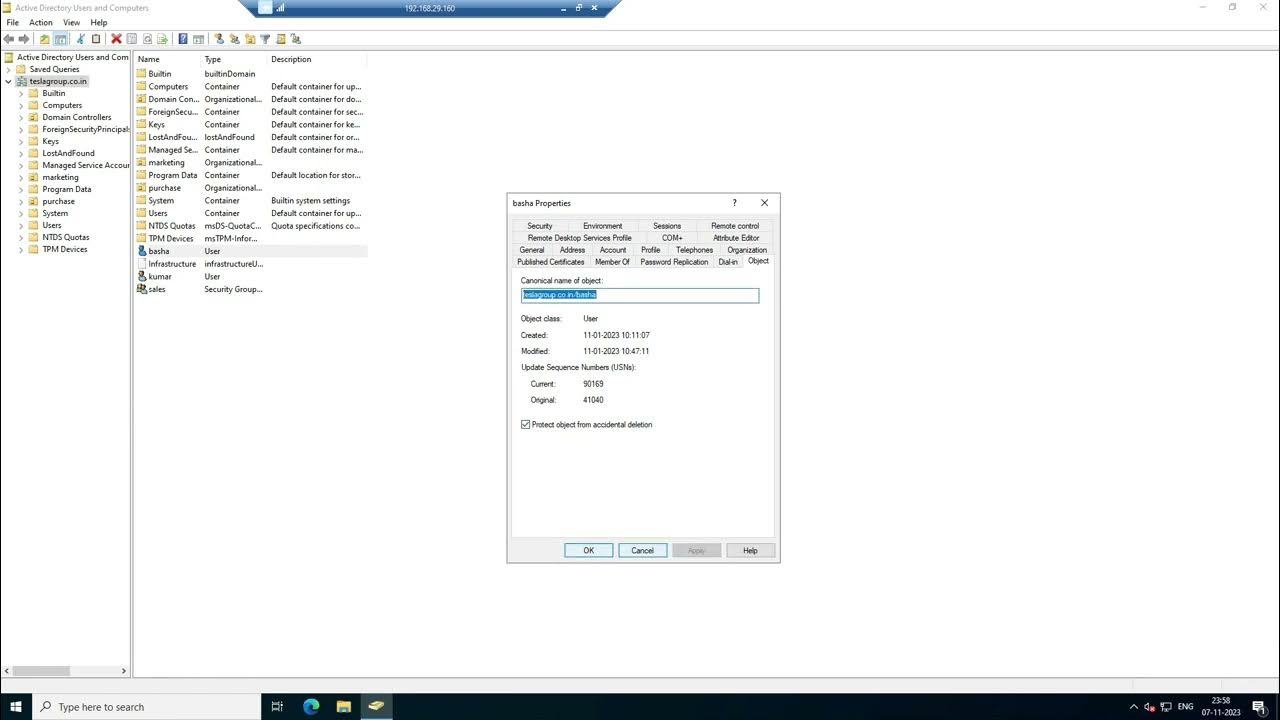 Session 4 lab how to protect active directory objects from
