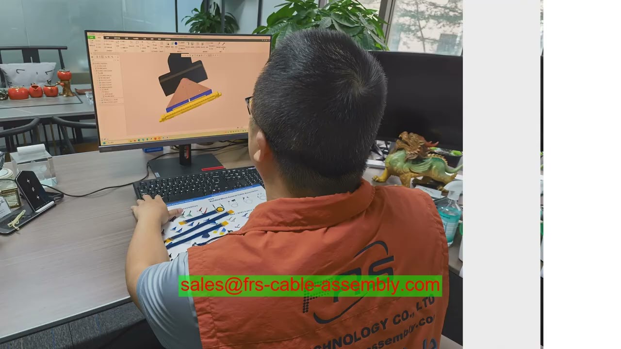 Индивидуальный монтаж проводки Заказная сборка LVDS EDP кабеля IPEX 20454-040T Микро коаксиальная сб