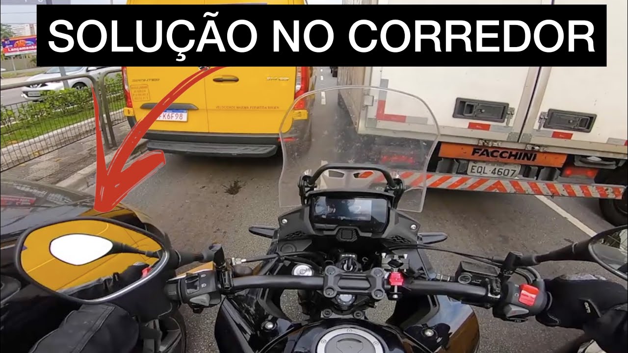 RETROVISOR ROTATIVO AWA - A SOLUÇÃO NO CORREDOR - RETROVISOR RETRÁTIL F800 GS650 HONDA E YAMAHA